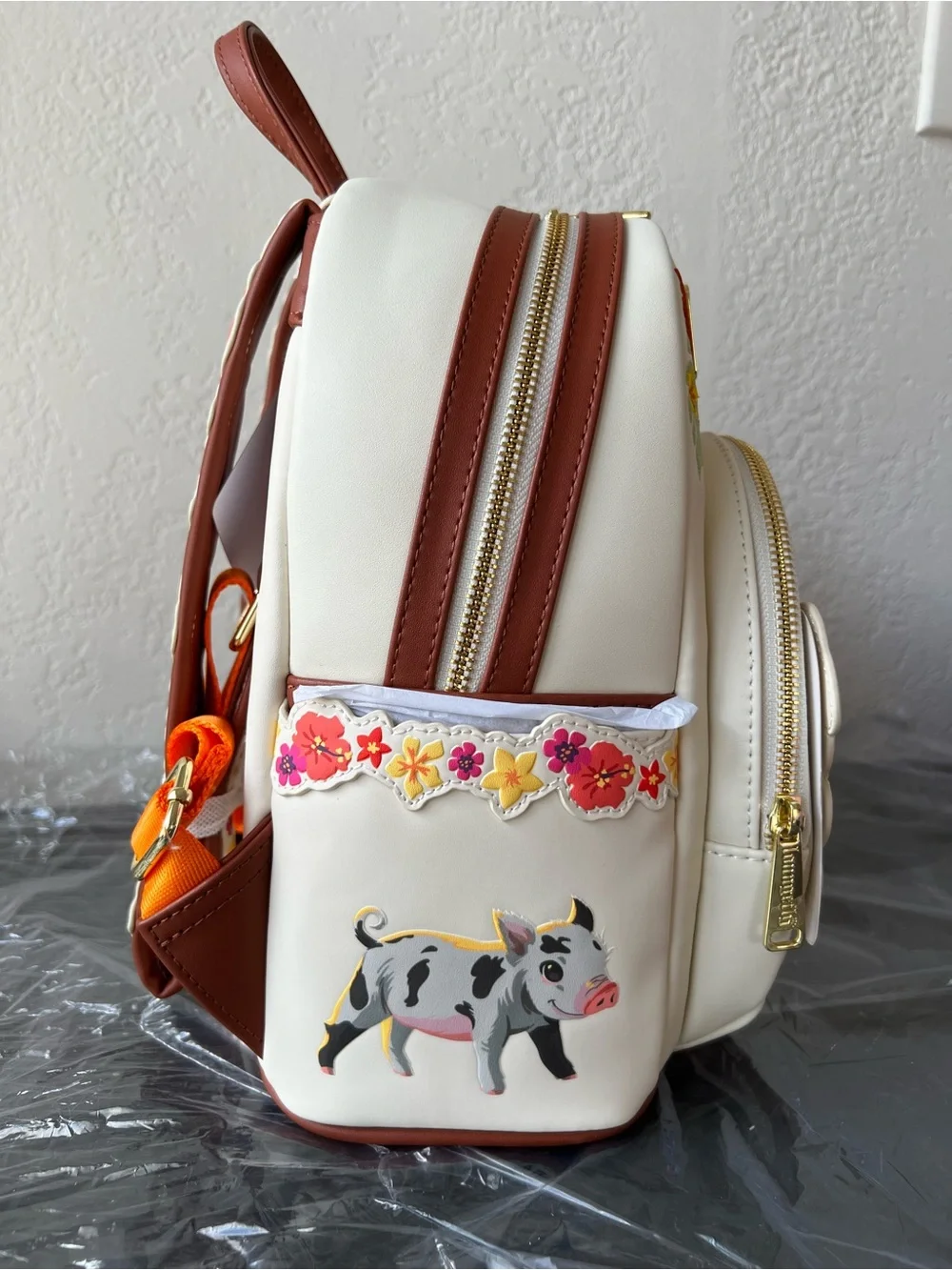 NWT Loungefly Disney Moana (Live Action) Floral Mini Backpack
